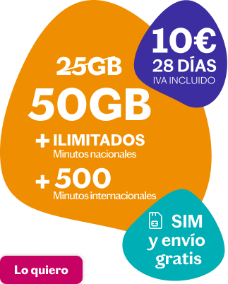 Orange Spain - Tarjeta SIM Prepago 25GB en España
